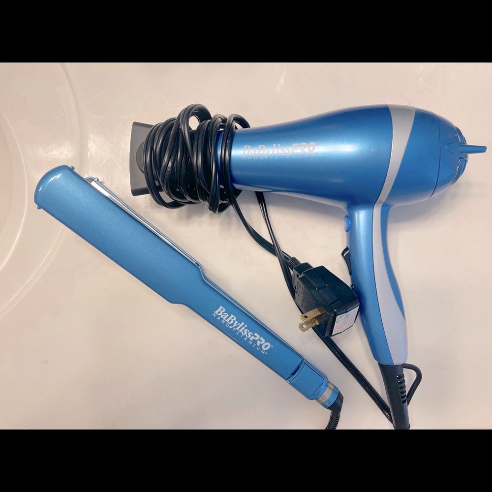 Babyliss Flat Iron and Blow Dryer Combo